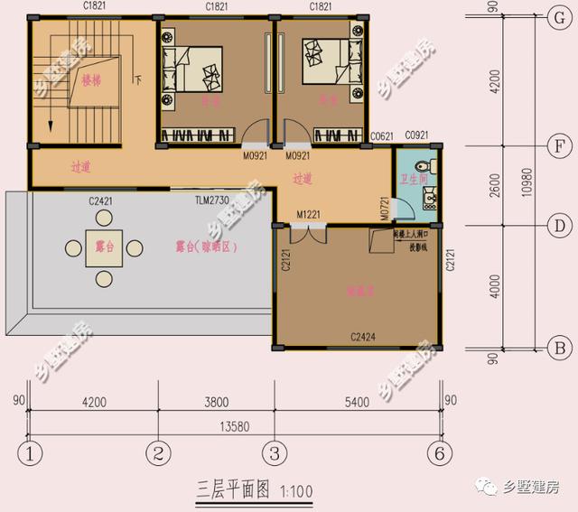三層農(nóng)村小別墅設(shè)計(jì)圖，堂屋加大露臺(tái)的搭配，讓我也就看了十幾遍，你們喜歡這樣的別墅嗎？