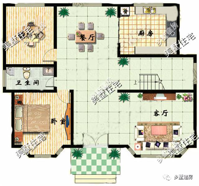 三層農(nóng)村小別墅設(shè)計(jì)圖，堂屋加大露臺(tái)的搭配，讓我也就看了十幾遍，你們喜歡這樣的別墅嗎？