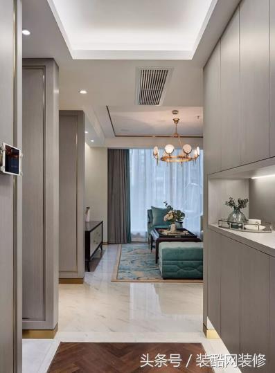 109平清新孔雀綠簡(jiǎn)美風(fēng)，客廳清新孔雀綠優(yōu)雅有格調(diào)，裝修20萬，你心動(dòng)嗎？