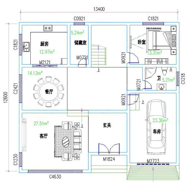 2款二層農(nóng)村小別墅設(shè)計圖，造價不高，適合普通農(nóng)村家庭建造