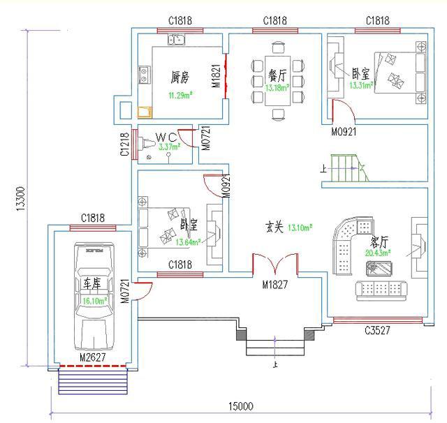 2款二層農(nóng)村小別墅設(shè)計圖，造價不高，適合普通農(nóng)村家庭建造