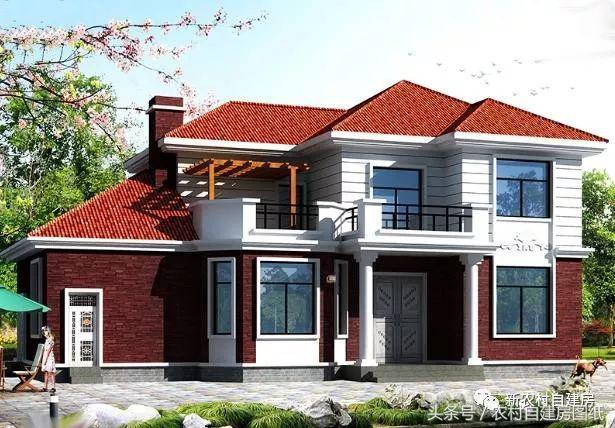 4款農(nóng)村建房別墅設(shè)計(jì)圖，帶獨(dú)立廚房和堂屋，符合農(nóng)村的生活習(xí)慣