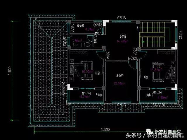 4款農(nóng)村建房別墅設(shè)計(jì)圖，帶獨(dú)立廚房和堂屋，符合農(nóng)村的生活習(xí)慣