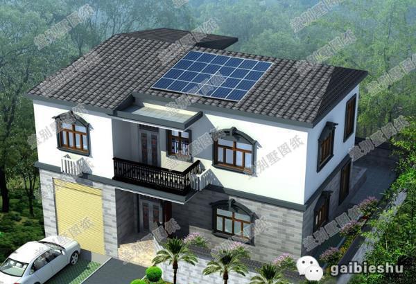 一款中式一款徽派風(fēng)格二層農(nóng)村自建房設(shè)計(jì)圖，均帶有古典韻味，很中國風(fēng)