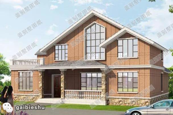 一層帶閣樓農村自建房設計圖，戶型功能設計合理，鄰居看了很羨慕