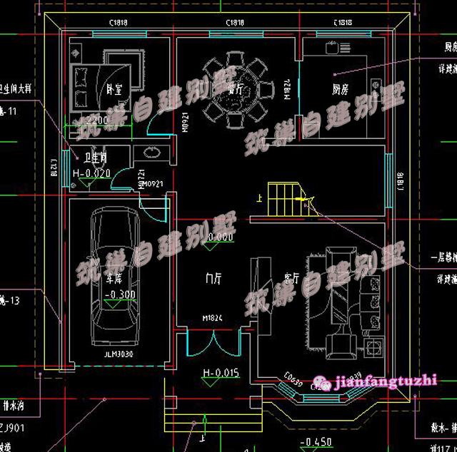 二層帶露臺(tái)斜屋頂農(nóng)村別墅設(shè)計(jì)圖 ，25萬就能建，環(huán)境舒適愜意