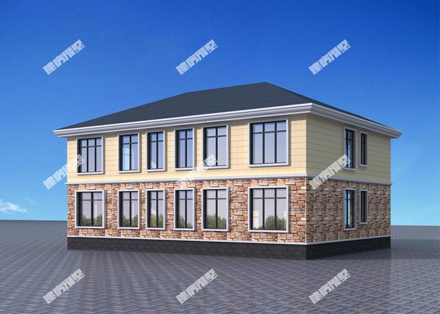 一款經(jīng)典實(shí)用的雙拼別墅，適合家里有兩兄弟的家庭建