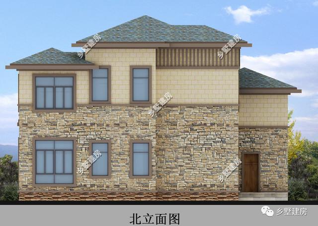 二層農(nóng)村自建房別墅設(shè)計(jì)圖，具有現(xiàn)代感，外觀不易過(guò)時(shí)