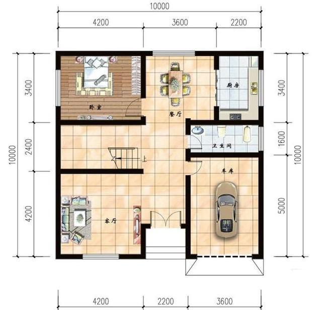 二層農(nóng)村小別墅設(shè)計圖，戶型時尚，符合農(nóng)村環(huán)境