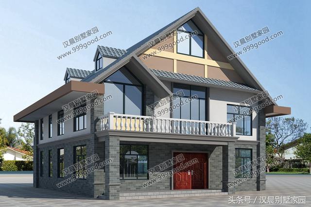 新農(nóng)村美式別墅設(shè)計圖，簡潔大方，風(fēng)格獨特