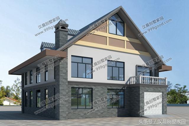 新農(nóng)村美式別墅設(shè)計圖，簡潔大方，風(fēng)格獨特