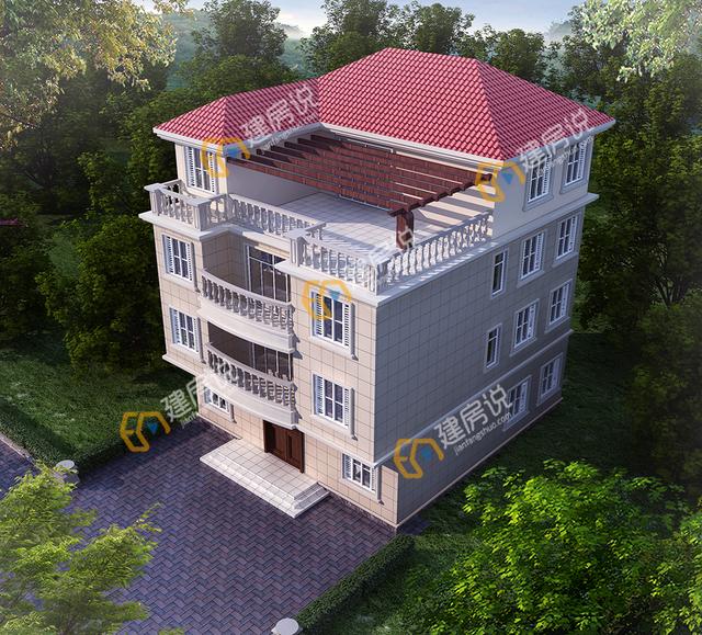 豪華四層別墅設(shè)計圖，超顯富貴氣質(zhì)，自己住著也舒服開心