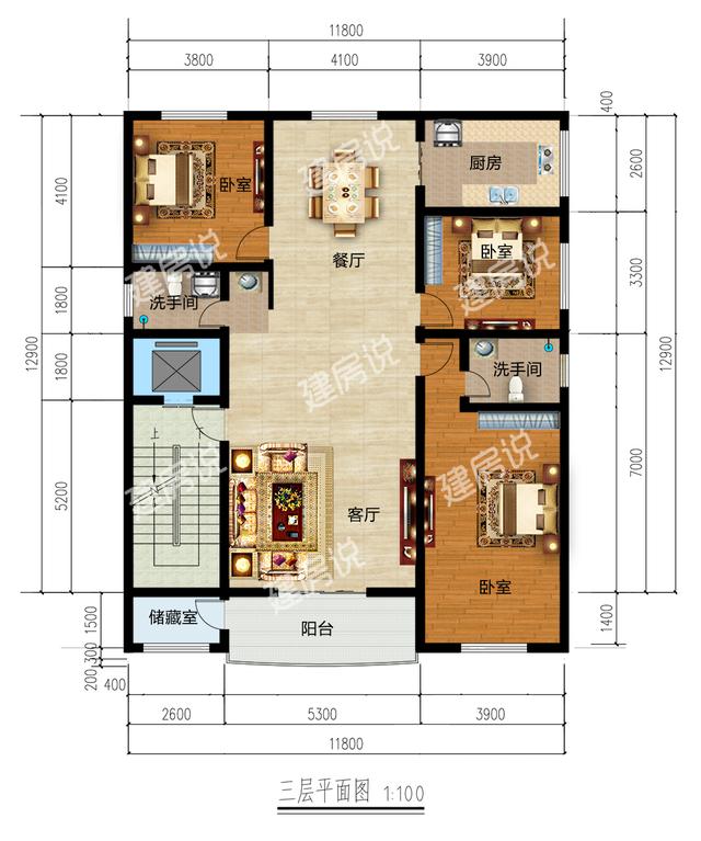 豪華四層別墅設(shè)計圖，超顯富貴氣質(zhì)，自己住著也舒服開心