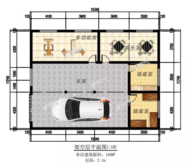 三款農(nóng)村自建別墅設(shè)計圖，帶露臺和院子，一家人坐在院子里其樂融融