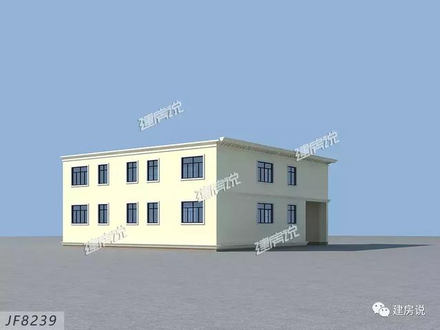 三款農(nóng)村自建別墅設(shè)計圖，帶露臺和院子，一家人坐在院子里其樂融融