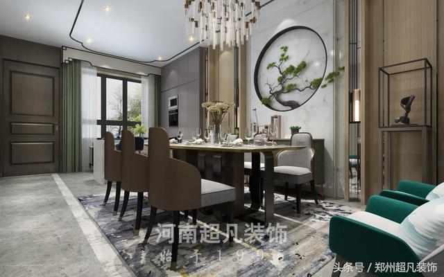 摩登東方風格別墅裝修，用西方的表現技法來展現摩登東方的時尚和時代感！