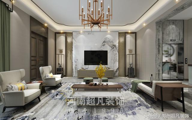 摩登東方風格別墅裝修，用西方的表現技法來展現摩登東方的時尚和時代感！