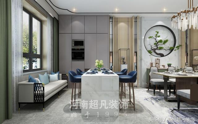 摩登東方風格別墅裝修，用西方的表現技法來展現摩登東方的時尚和時代感！