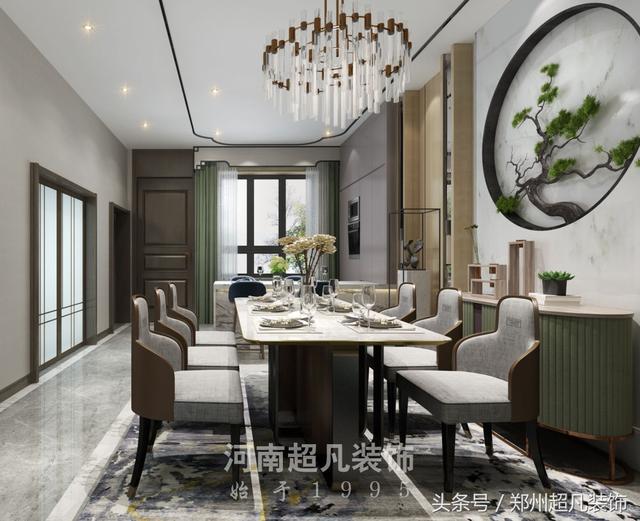 摩登東方風格別墅裝修，用西方的表現技法來展現摩登東方的時尚和時代感！