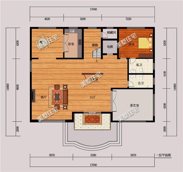 三層歐式農村別墅設計圖，電梯+書房+露臺，為自己提高一下生活品質