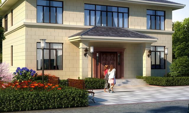 歐式別墅設(shè)計圖，一款別墅，設(shè)計了兩種外觀，喜歡哪種就建哪種