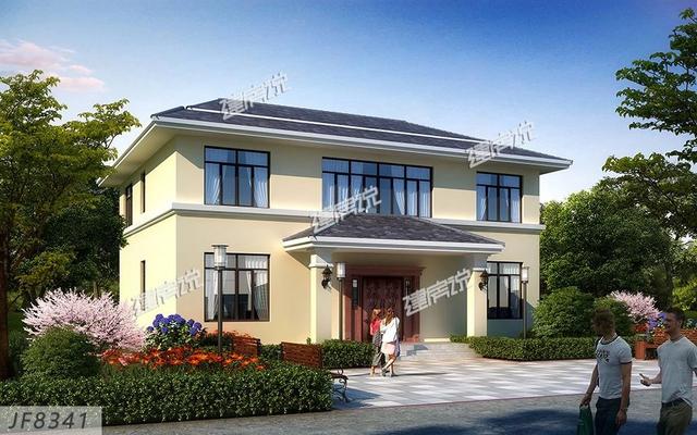 歐式別墅設(shè)計圖，一款別墅，設(shè)計了兩種外觀，喜歡哪種就建哪種