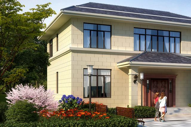 歐式別墅設(shè)計圖，一款別墅，設(shè)計了兩種外觀，喜歡哪種就建哪種