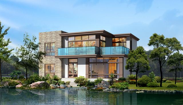 農(nóng)村自建2層現(xiàn)代風(fēng)別墅設(shè)計(jì)圖，整體外觀大氣，風(fēng)景好，布局又實(shí)用，你可喜歡？