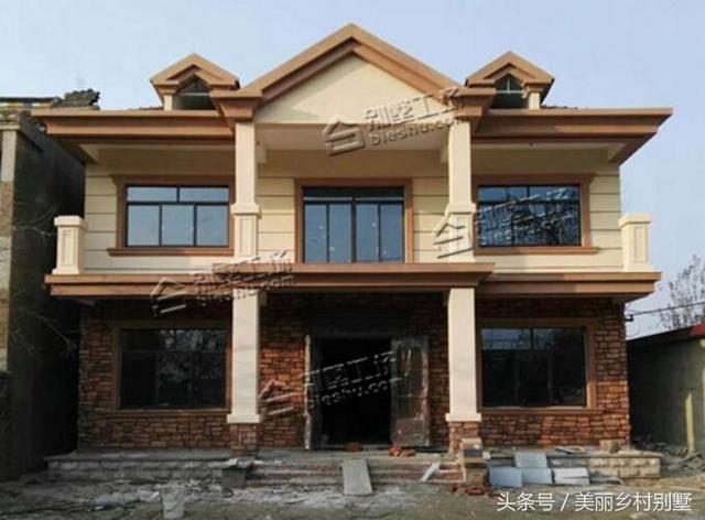 開間大的農(nóng)村二層別墅設(shè)計(jì)圖，21萬經(jīng)濟(jì)造價(jià)，看上去更大氣美觀