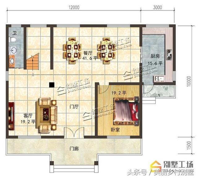 開間大的農(nóng)村二層別墅設(shè)計(jì)圖，21萬經(jīng)濟(jì)造價(jià)，看上去更大氣美觀