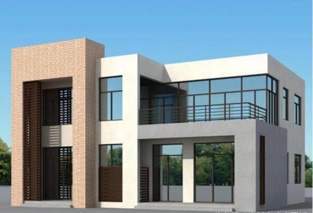 三款不同風(fēng)格的農(nóng)村平頂自建房設(shè)計(jì)圖，有時(shí)候平屋頂比坡屋頂更實(shí)用