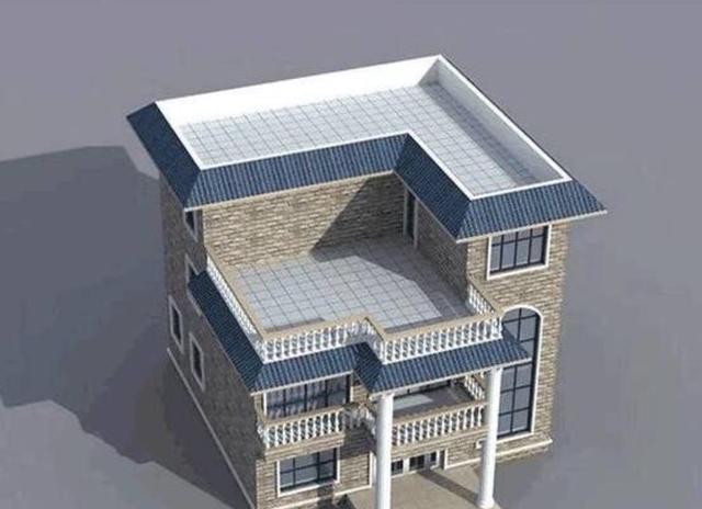 三款不同風(fēng)格的農(nóng)村平頂自建房設(shè)計(jì)圖，有時(shí)候平屋頂比坡屋頂更實(shí)用