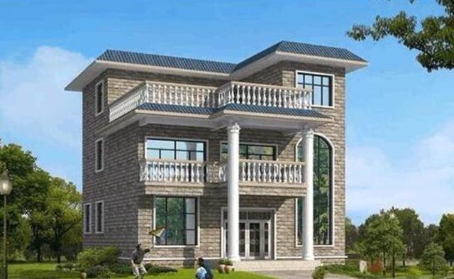 三款不同風(fēng)格的農(nóng)村平頂自建房設(shè)計(jì)圖，有時(shí)候平屋頂比坡屋頂更實(shí)用