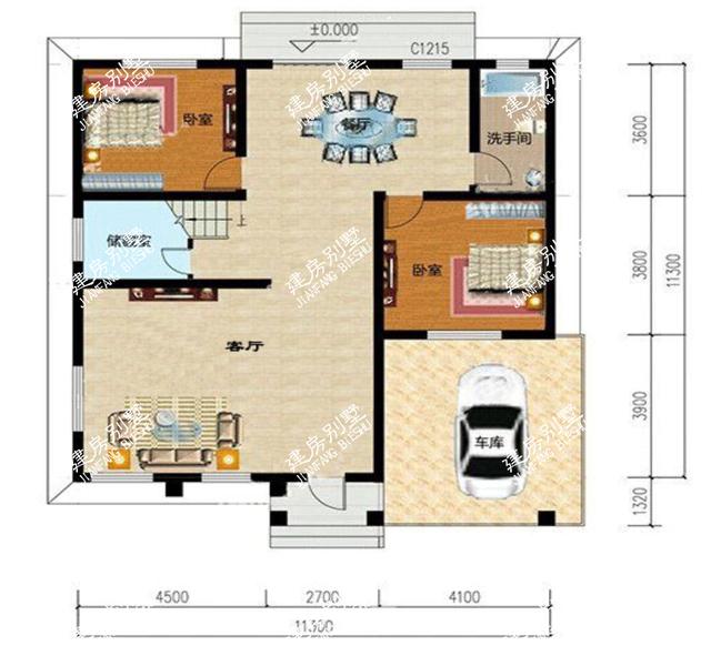 9款帶車庫的二層別墅設(shè)計(jì)圖，主體造價(jià)都不是很高，簡單實(shí)用，讓別人羨慕去吧