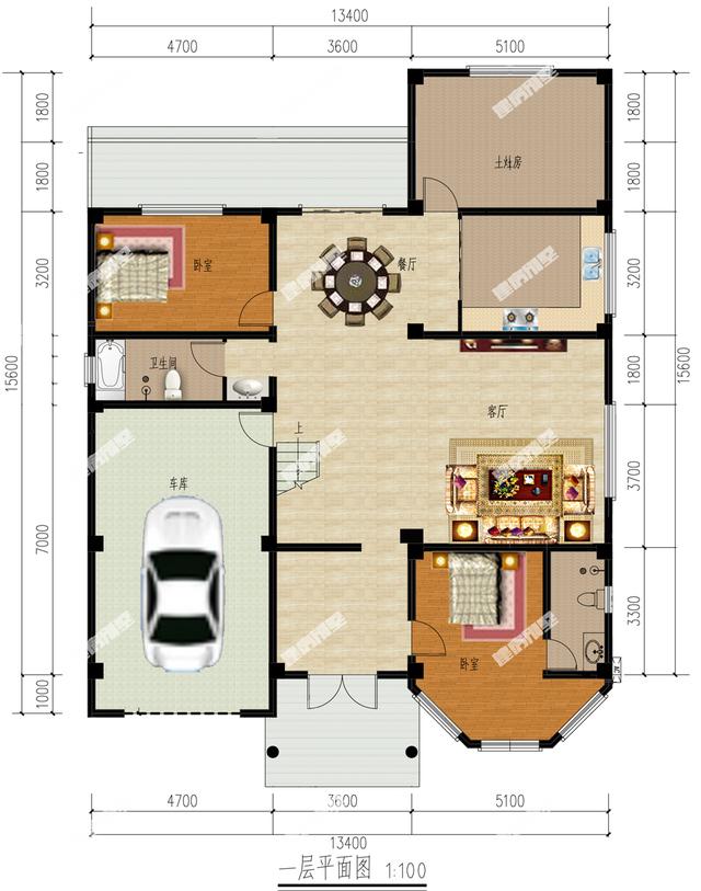 9款帶車庫的二層別墅設(shè)計(jì)圖，主體造價(jià)都不是很高，簡單實(shí)用，讓別人羨慕去吧
