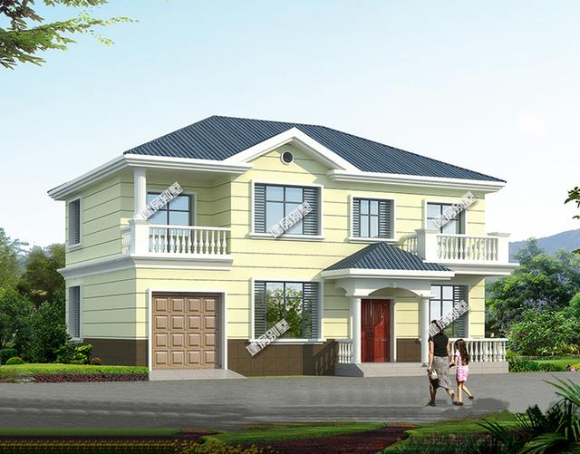 9款帶車庫的二層別墅設(shè)計(jì)圖，主體造價(jià)都不是很高，簡單實(shí)用，讓別人羨慕去吧