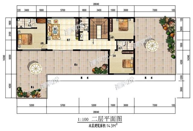 現(xiàn)代風(fēng)別墅設(shè)計(jì)圖，帶私家泳池，帶庭院，這種舒適悠閑的生活你向往么