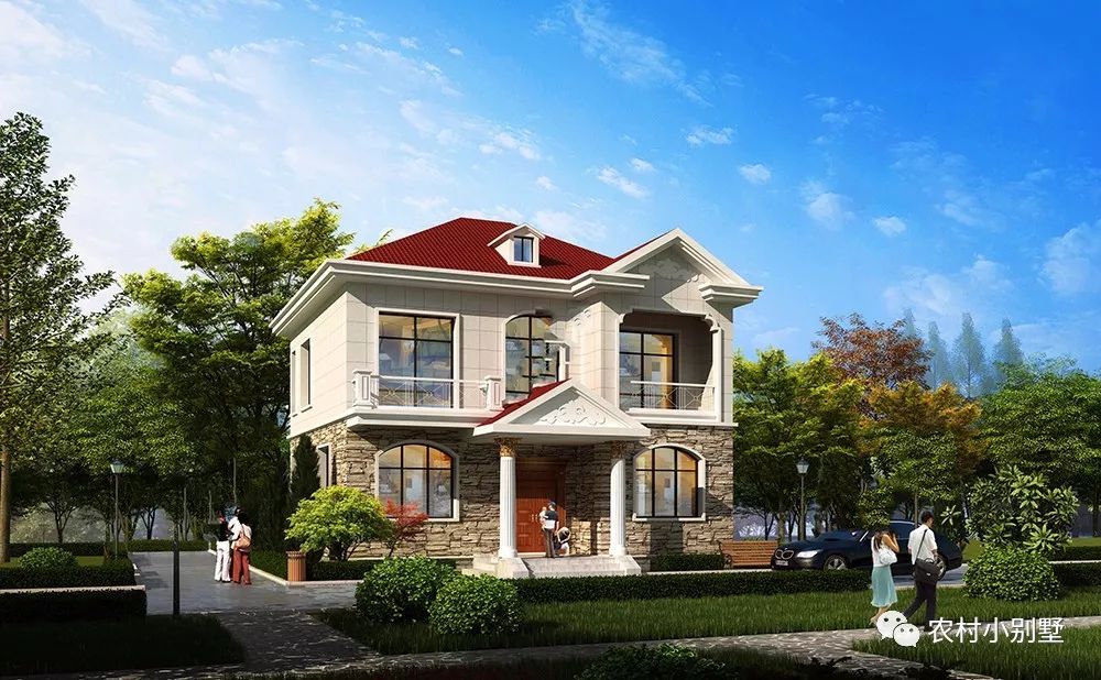 10x10米二層農(nóng)村小樓設(shè)計圖，小戶型精選