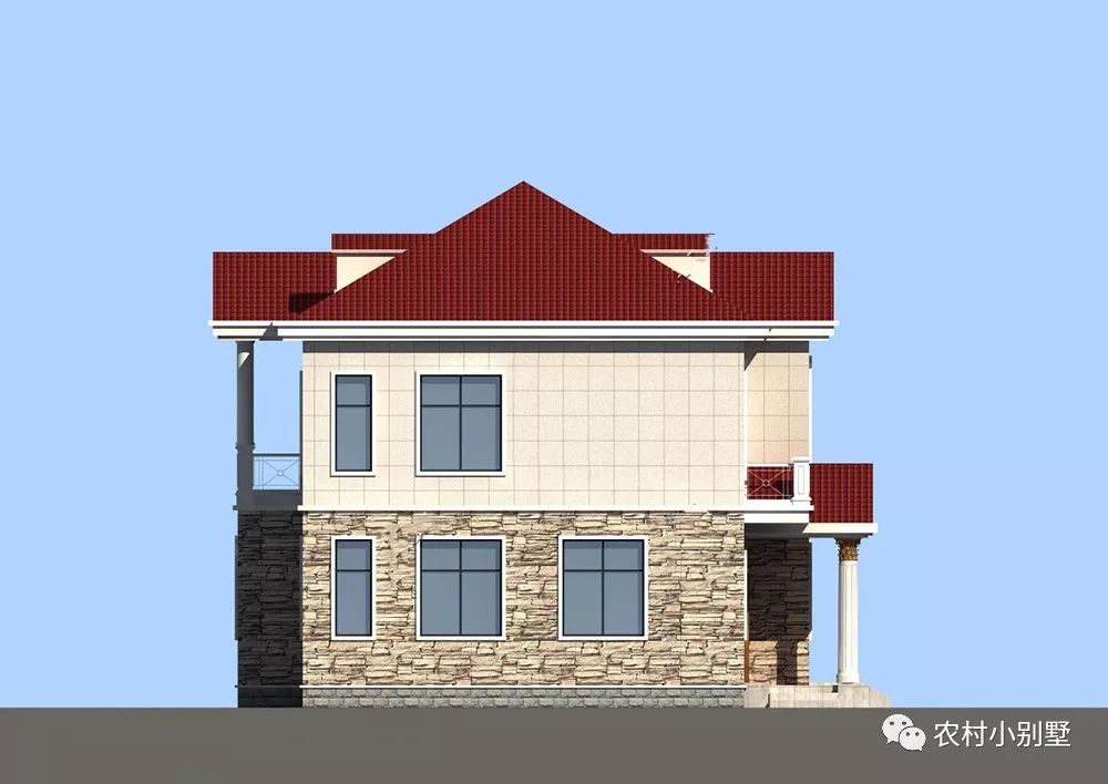 10x10米二層農(nóng)村小樓設(shè)計圖，小戶型精選