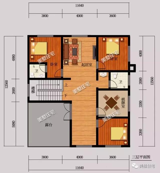 5款農(nóng)村時(shí)尚別墅設(shè)計(jì)圖，帶挑高客廳和大露臺(tái)，第3款讓人眼前一亮