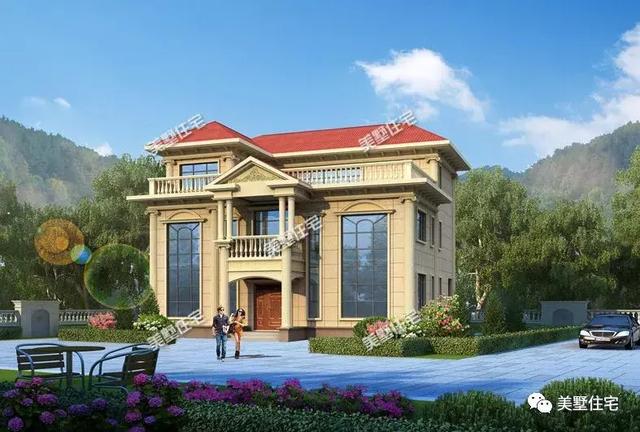 5款農(nóng)村時(shí)尚別墅設(shè)計(jì)圖，帶挑高客廳和大露臺(tái)，第3款讓人眼前一亮