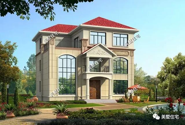 5款農(nóng)村時(shí)尚別墅設(shè)計(jì)圖，帶挑高客廳和大露臺(tái)，第3款讓人眼前一亮