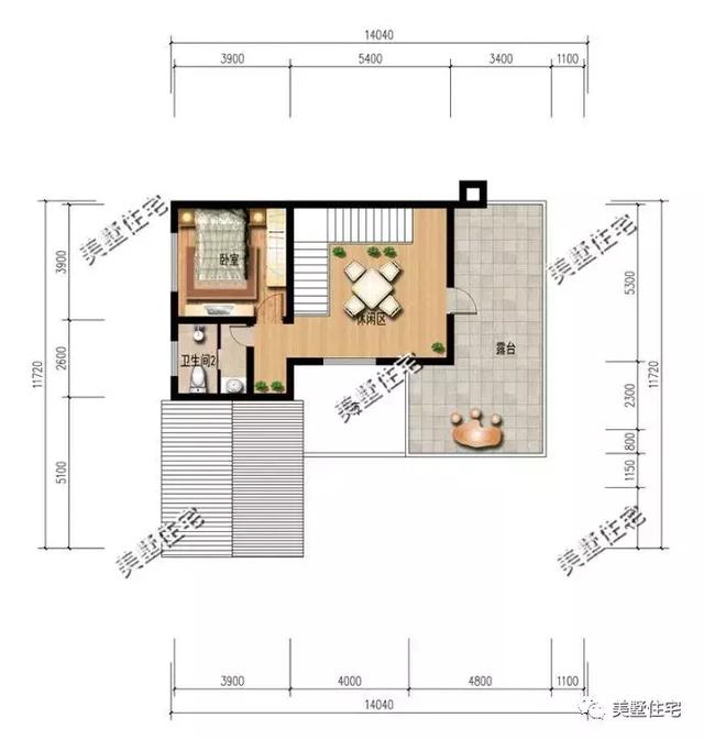 5款農(nóng)村時(shí)尚別墅設(shè)計(jì)圖，帶挑高客廳和大露臺(tái)，第3款讓人眼前一亮