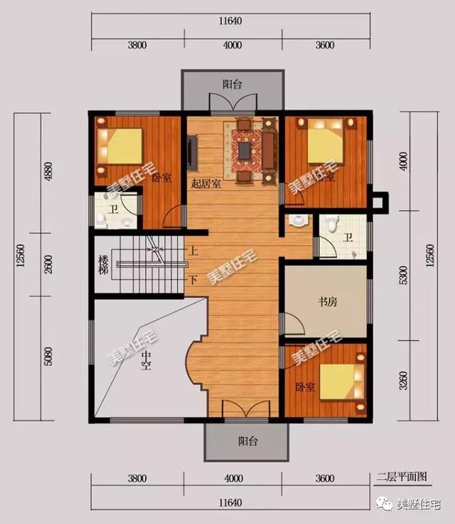 5款農(nóng)村時(shí)尚別墅設(shè)計(jì)圖，帶挑高客廳和大露臺(tái)，第3款讓人眼前一亮