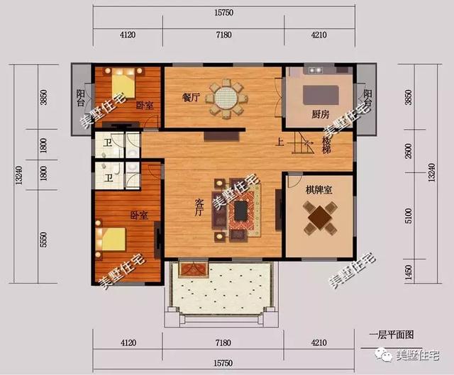 5款農(nóng)村時(shí)尚別墅設(shè)計(jì)圖，帶挑高客廳和大露臺(tái)，第3款讓人眼前一亮