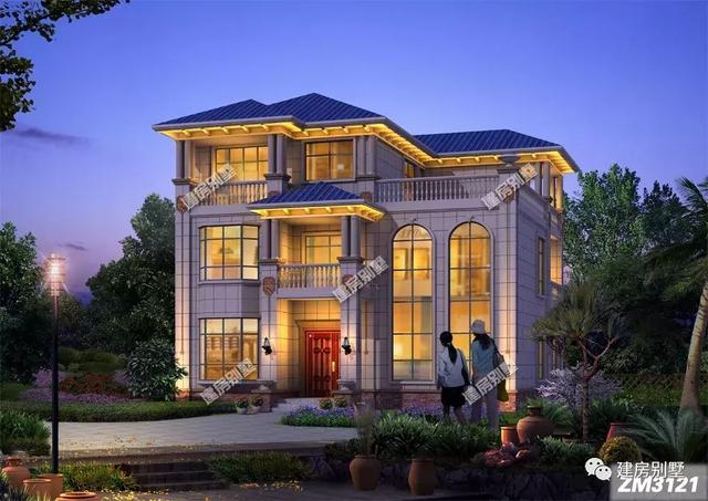 開間為12.8米的幾款農(nóng)村別墅設計圖，一棟房子一個溫暖的家