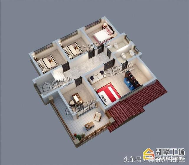 二層歐式風(fēng)格農(nóng)村別墅設(shè)計圖，造價不高，適合農(nóng)村普通家庭建造