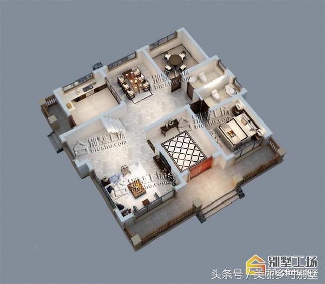 二層歐式風(fēng)格農(nóng)村別墅設(shè)計圖，造價不高，適合農(nóng)村普通家庭建造