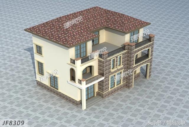 田園風(fēng)格的別墅設(shè)計圖，賺了錢一定要建一棟這么漂亮的別墅