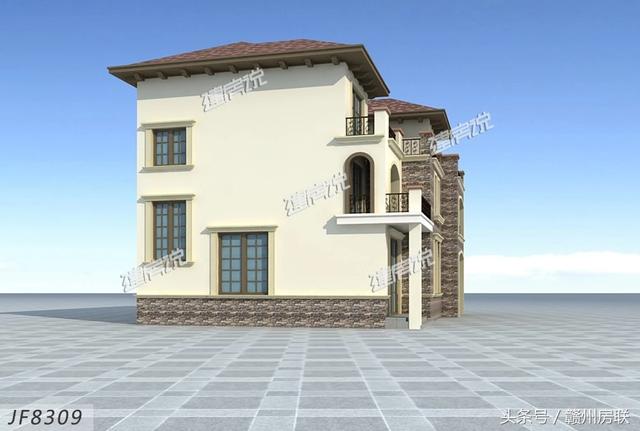 田園風(fēng)格的別墅設(shè)計圖，賺了錢一定要建一棟這么漂亮的別墅